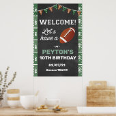 Voetbalfeest Welkomstbord Poster (Keuken)
