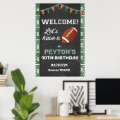 Voetbalfeest Welkomstbord Poster (Thuiskantoor)