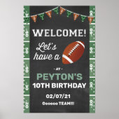 Voetbalfeest Welkomstbord Poster (Voorkant)
