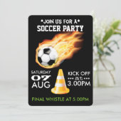 Voetbalfeestje Kaart (Staand voorkant)