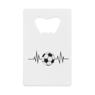 Voetbalfrequentie Creditkaart Flessenopener