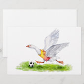 Voetbalgans Briefpapier (Voorkant / Achterkant)