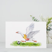 Voetbalgans Briefpapier (Staand voorkant)