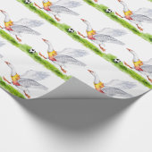 Voetbalgans Cadeaupapier (Hoek)
