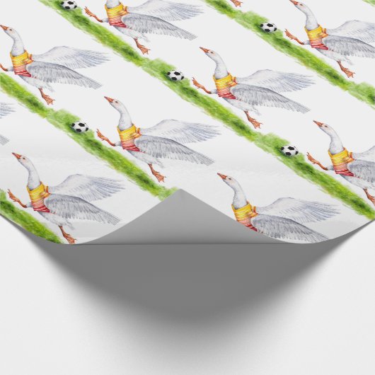 Voetbalgans Cadeaupapier (Hoek)