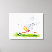 Voetbalgans Canvas Afdruk (Voorkant)