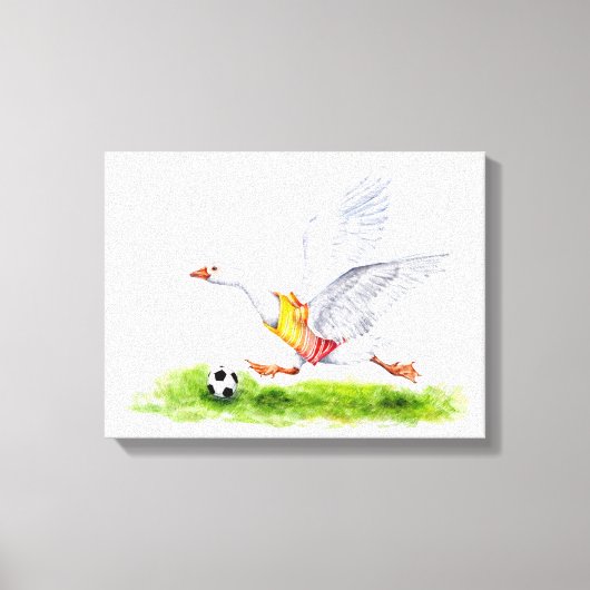 Voetbalgans Canvas Afdruk (Voorkant)