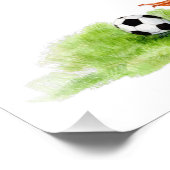 Voetbalgans Foto Afdruk (Hoek)
