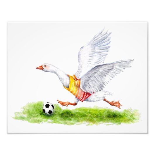 Voetbalgans Foto Afdruk (Voorkant)