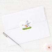 Voetbalgans Hart Sticker (Envelop)
