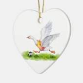Voetbalgans Keramisch Ornament (Links)