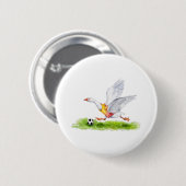 Voetbalgans Ronde Button 5,7 Cm (Voorkant /achterkant)
