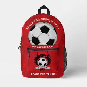 Voetbalgeschenken voor kinderen Jongens terug na Bedrukte Rugzak