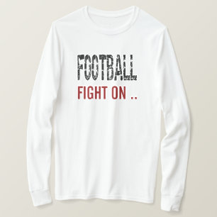 Voetbalgevecht aan (rood) t-shirt