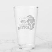 Voetbalglas bier glas (Achterkant)