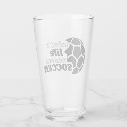 Voetbalglas bier glas (Achterkant)