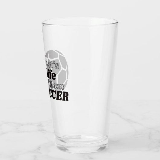 Voetbalglas bier glas (Links)