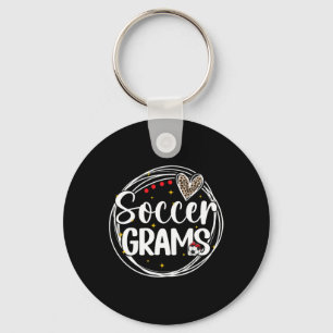 Voetbalgrammen oma-grammen van een voetbalspeler g sleutelhanger