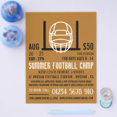 Voetbalhelm & Doel, reclame voor voetbalkamp Flyer (Enkel)