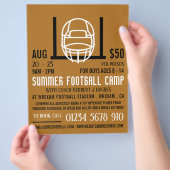 Voetbalhelm & Doel, reclame voor voetbalkamp Flyer (Hand)