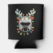 Voetbalhelm Kerstverlichting Rendier Kerstmis Blikjeskoeler (Voorkant)