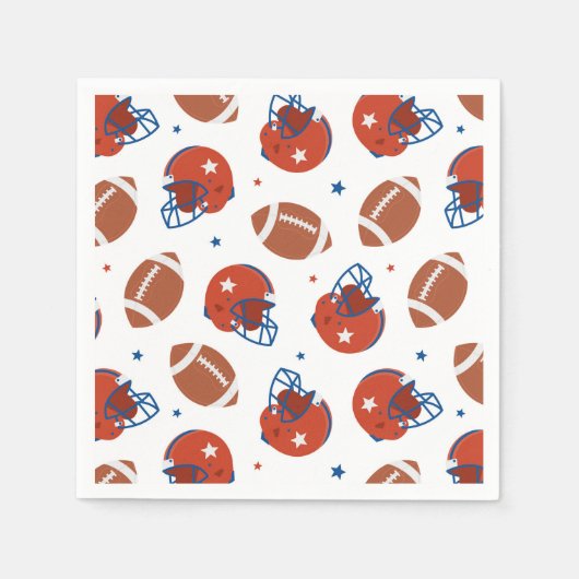 Voetbalhelm papier servet (Voorkant)