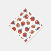 Voetbalhelm papier servet (Hoek)