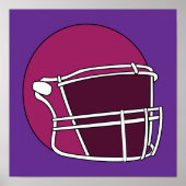 Voetbalhelm Poster (Voorkant)