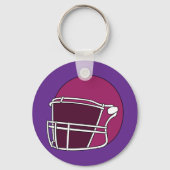 Voetbalhelm Sleutelhanger (Achterkant)