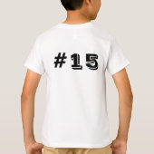 Voetbalhoogte T-shirt voor kinderen (Achterkant)