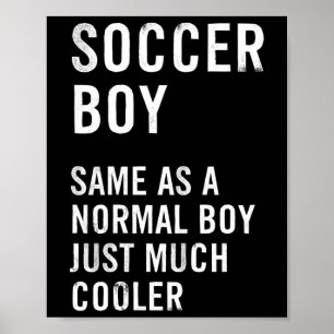 Voetbaljongen Definitie Grappig Poster