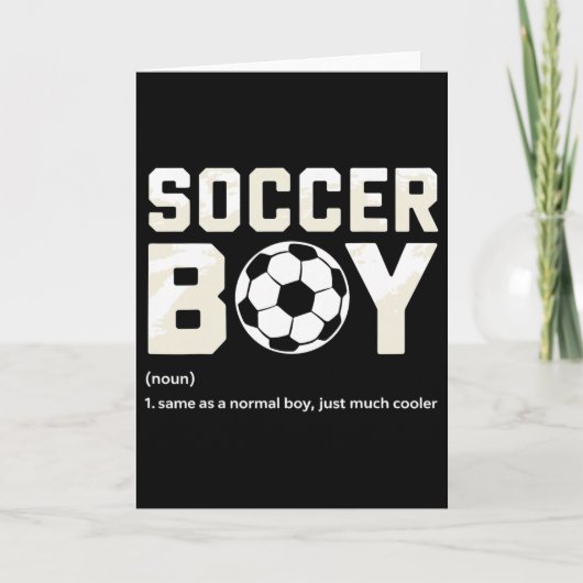 Voetbaljongen Definitie Kaart (Voorkant)