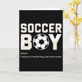 Voetbaljongen Definitie Kaart (Gele Bloem)