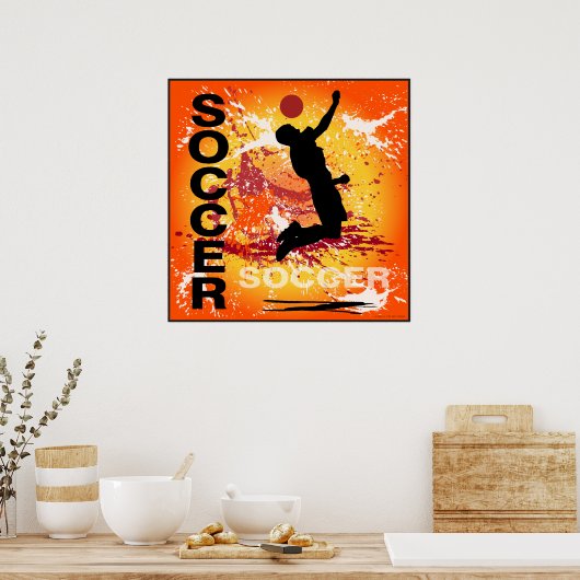 voetbaljongens1 poster (Keuken)