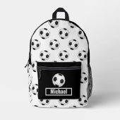 Voetbaljongens rugzak met eigen naam (Voorkant)