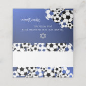Voetbalk Mitzvah Place Card Plaatskaartje (Buitenkant ongevouwen)