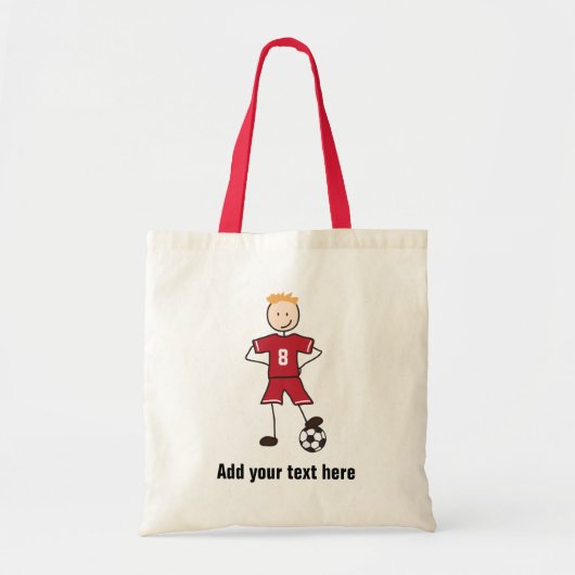 Voetbalk Voetbalspeler Tote Bag (Voorkant)