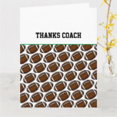 Voetbalkaart Bedankt Coach Je Bent de Beste Kaart (Gele Bloem)