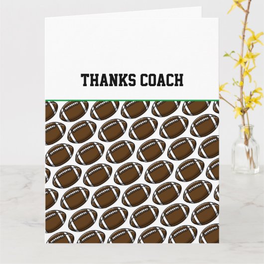 Voetbalkaart Bedankt Coach Je Bent de Beste Kaart (Gele Bloem)