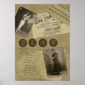  voetbalkafdruk voor vrouwen poster (Voorkant)