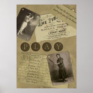 voetbalkafdruk voor vrouwen poster