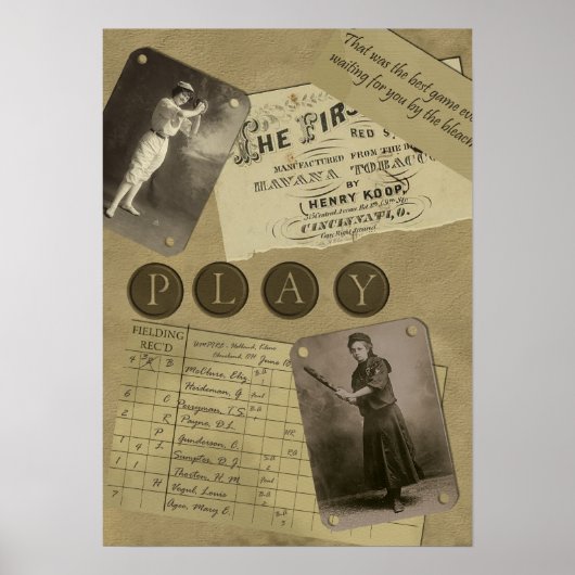  voetbalkafdruk voor vrouwen poster (Voorkant)