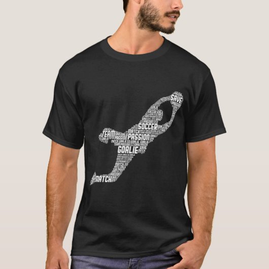 Voetbalkeeper Mannen Kinder Jongens Jeugd T-shirt (Voorkant)