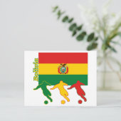 Voetbalken - Bolivia Briefkaart (Staand voorkant)