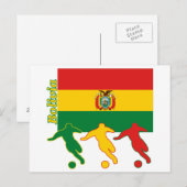 Voetbalken - Bolivia Briefkaart (Voorkant / Achterkant)