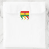Voetbalken - Bolivia Ronde Sticker (Tas)