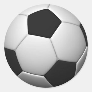 Voetbalken Ronde Sticker