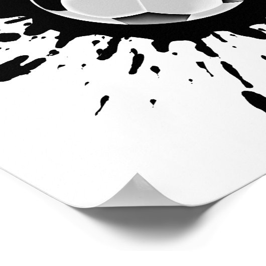 Voetbalkexplosie Poster (Hoek)