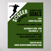 Voetbalking, Voetballes Adverteren Poster (Voorkant)