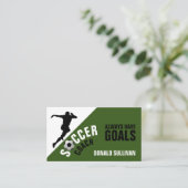 Voetbalking, voetganger/coach/Ref Visitekaartje (Staand voorkant)